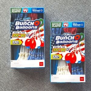 Zuru 130+ Bunch O Balloons - Red, White, and Blue Fill & Tie Water Ballo…